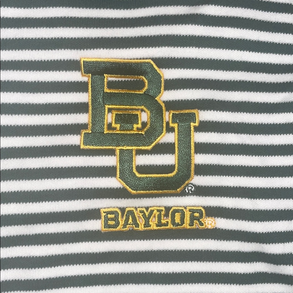 BNWT Creative Knitwear Striped Baylor University Baby Onesie, Size 6-9mos - Picture 2 of 5